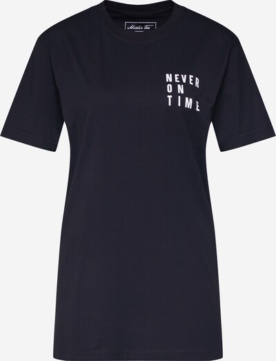 Merchcode Shirt 'Never On Time' in Black / White, Item view