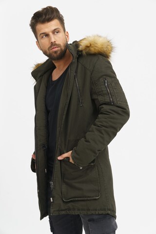 trueprodigy Tussenparka 'Harvey' in Groen: voorkant