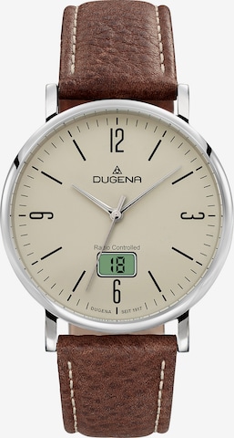 DUGENA Analog Watch in Brown: front