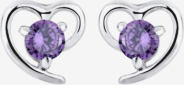 Boucles d'oreilles 'Herz' ELLI en violet : devant