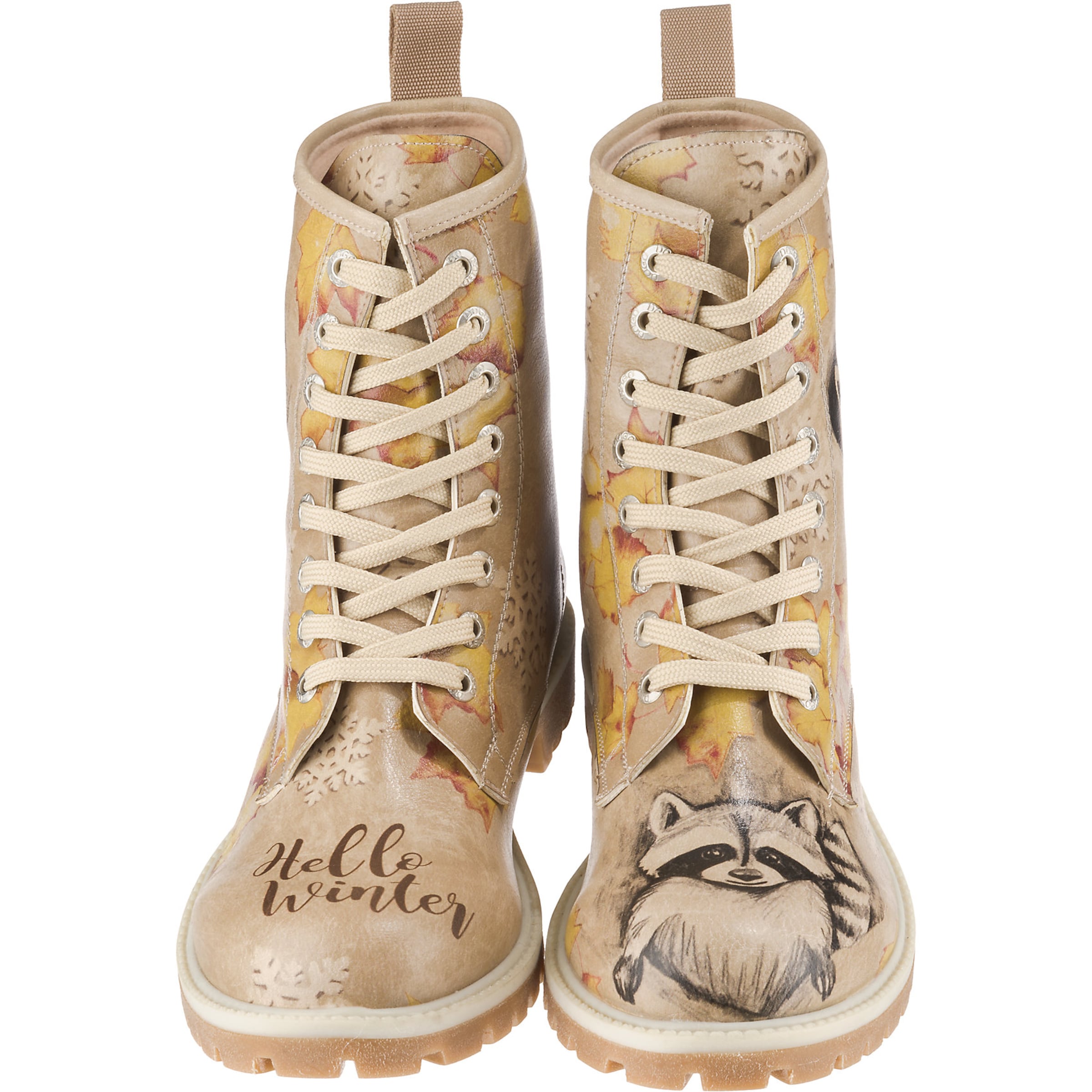 DOGO Stiefelette 'Raccoon' in Beige