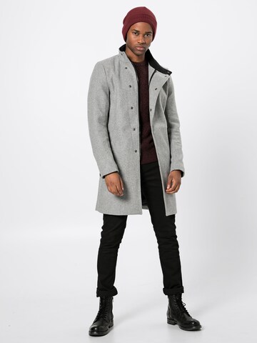 Manteau mi-saison 'Oskar' Only & Sons en gris