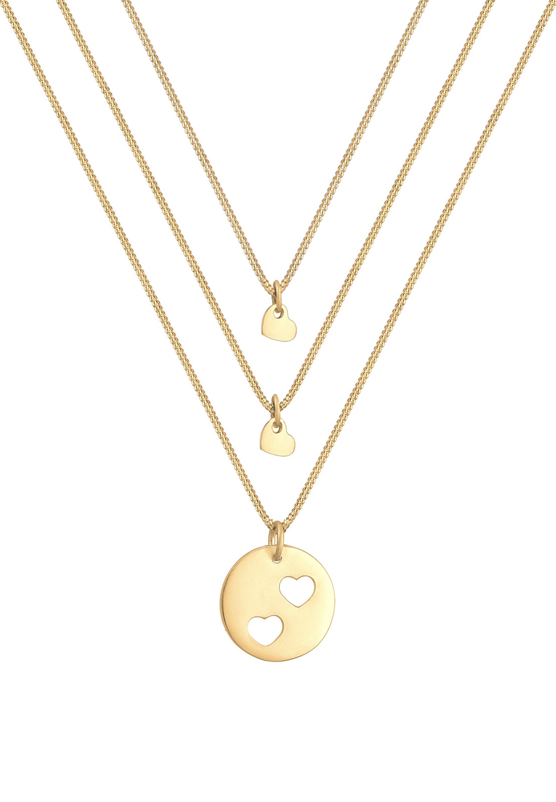 ELLI Jewelry set 'Herz, Mutter und Kind' in Gold