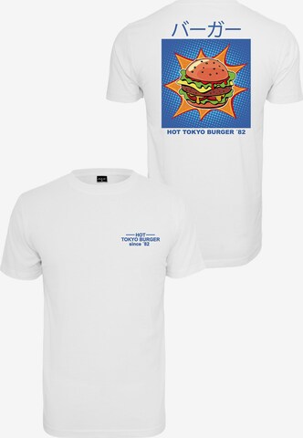 Mister Tee Shirt 'Tokyo Burger' in Weiß: predná strana