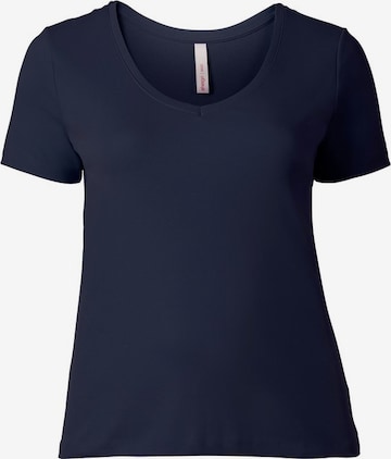 SHEEGO Basic T-Shirt in Blau: predná strana