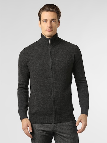 Andrew James Strickjacke in Grau: Vorderseite