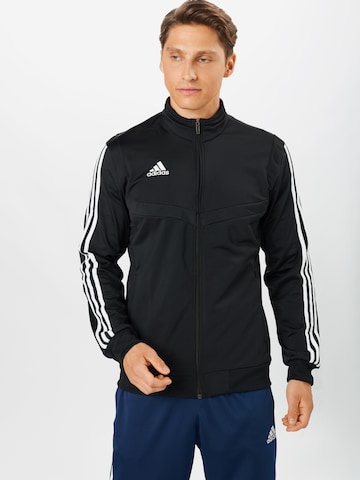 ADIDAS PERFORMANCE Sportovní bunda 'Tiro' – černá: přední strana