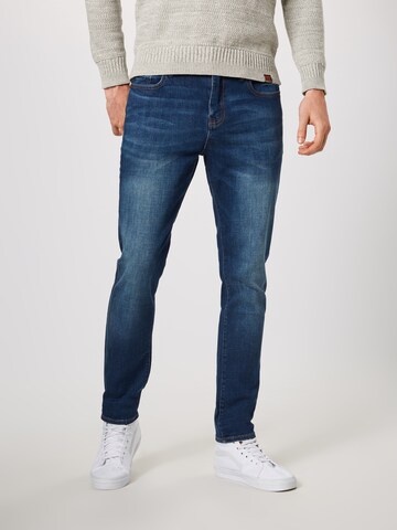 Slimfit Jeans 'Tyler' de la Superdry pe albastru