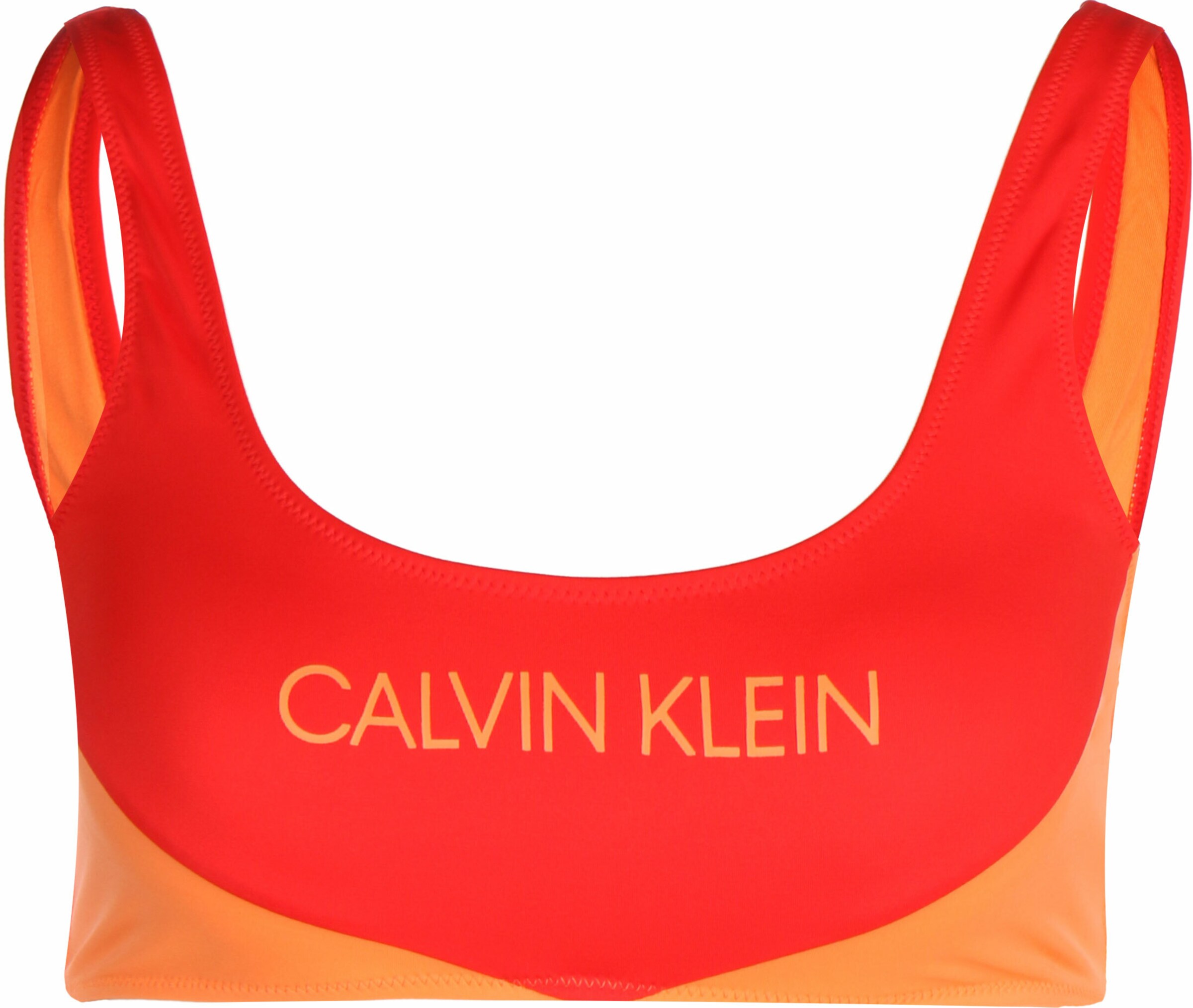 Frauen Bademode Calvin Klein Swimwear Bikini Oberteil ' W ' in Knallrot - GI28805