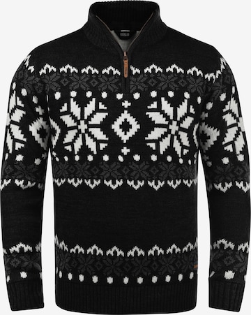 !Solid Sweater 'Norwin' in Black: front