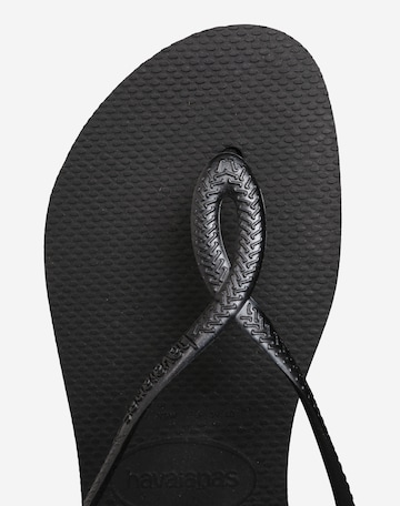 HAVAIANAS Zehentrenner 'Luna' in Schwarz