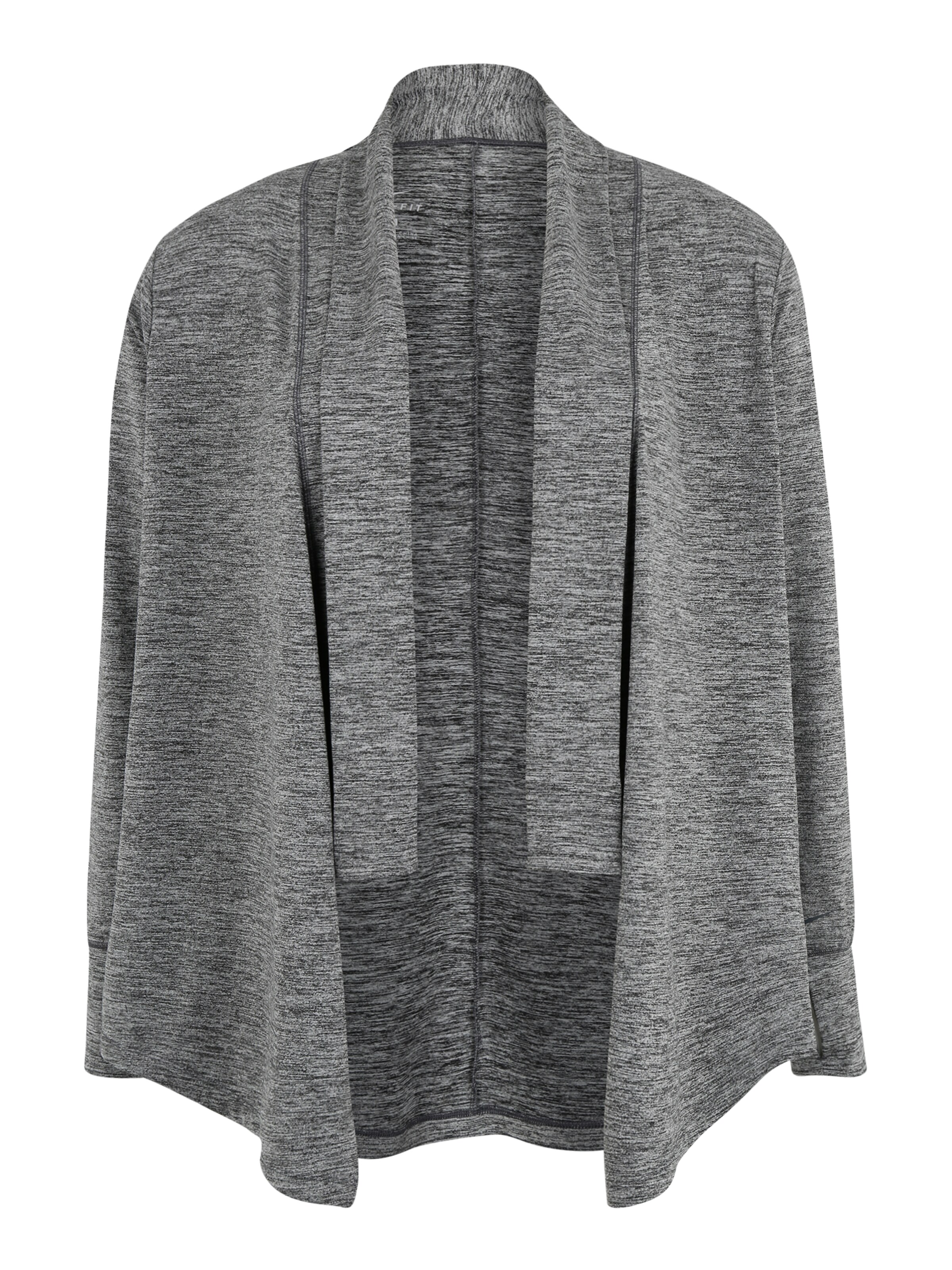 NIKE - Sportief sweatvest 'YOGA' in de kleur Grijs gemêleerd