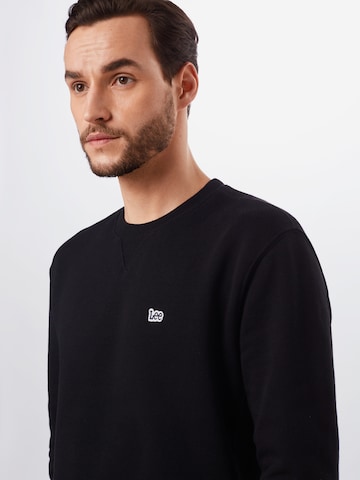 Lee Regular fit Sweatshirt 'PATCH CREW SWS' in Zwart