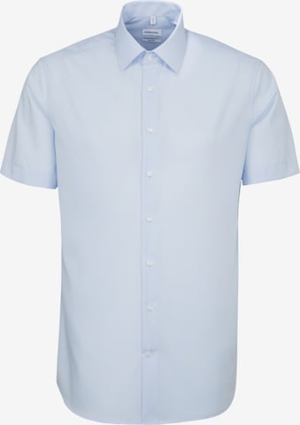 SEIDENSTICKER Slim fit Button Up Shirt in Blue: front