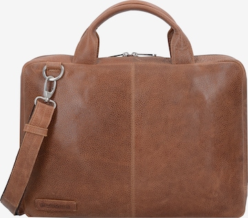 Plevier Document Bag 'Simplicity' in Brown: front