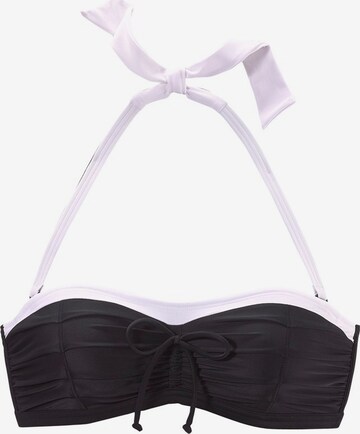 LASCANA Bandeau Bügel-Bandeau-Bikini in Schwarz