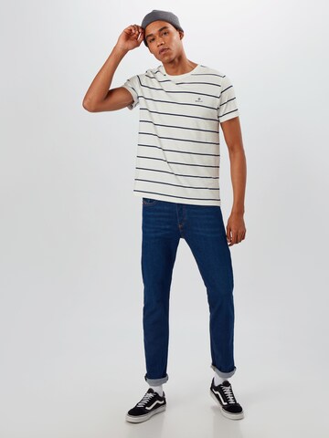 GANT T-Shirt 'Breton' in Weiß