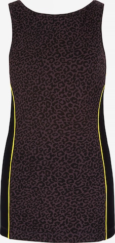 YOGISTAR.COM Boatneck-Top in Schwarz: predná strana