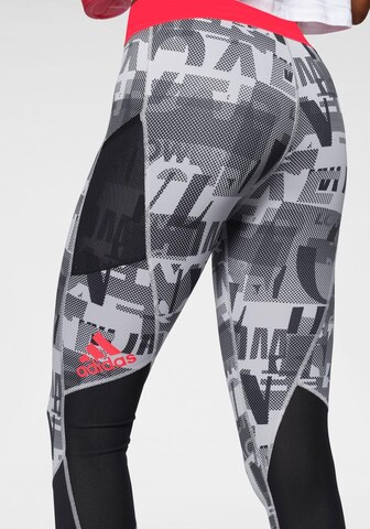 ADIDAS PERFORMANCE Skinny Sporthose in Schwarz