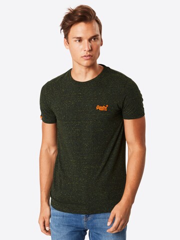 T-Shirt Superdry en vert : devant