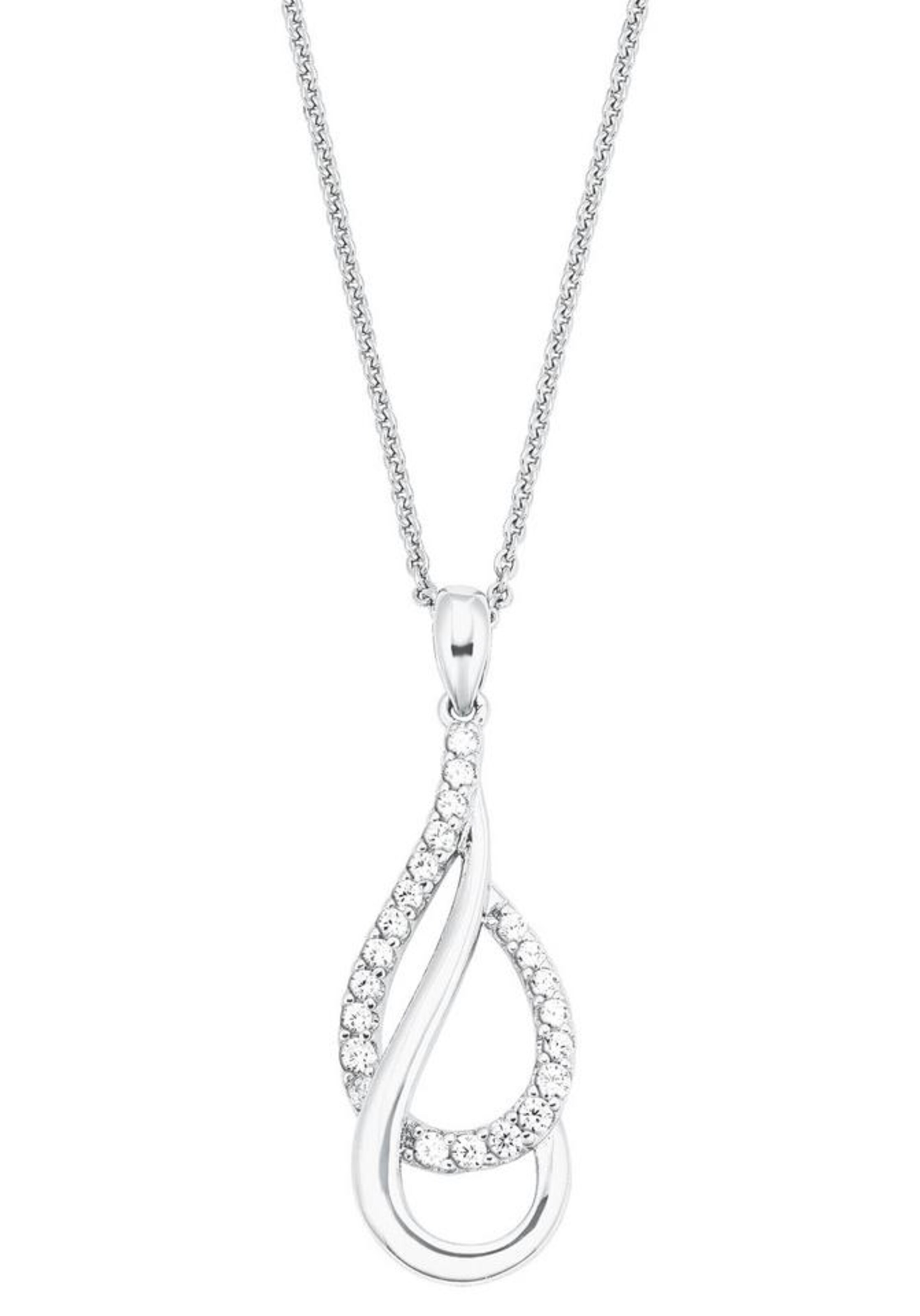 AMOR Kette 'Tropfen' in Silber: Vorderseite