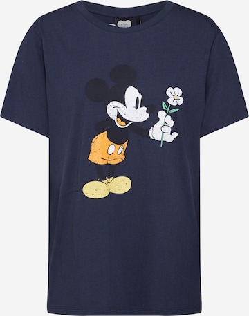 CATWALK JUNKIE Shirt 'Mickey Flower' in Blue: front