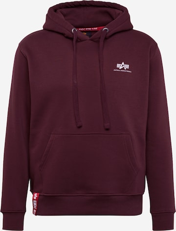 ALPHA INDUSTRIES Sweatshirt in Rot: predná strana