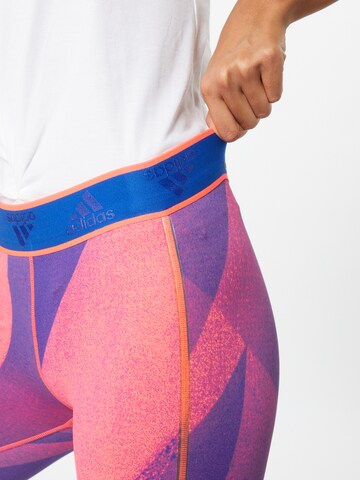 ADIDAS PERFORMANCE Workout Pants 'Alphaskin Q1' in Pink