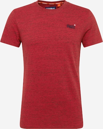 T-Shirt Superdry en rouge : devant