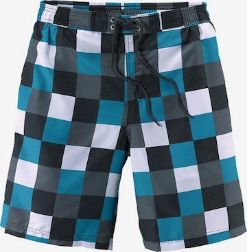 BUFFALO Board Shorts in Blue: front
