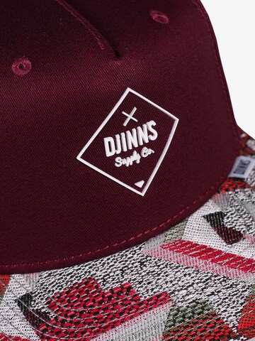 Cappello da baseball 'Rubber Aztek' di DJINNS in rosso