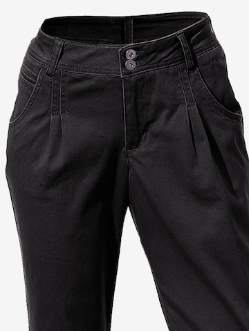 heine Normalny krój Spodnie 'Linea Tesini' w kolorze czarny