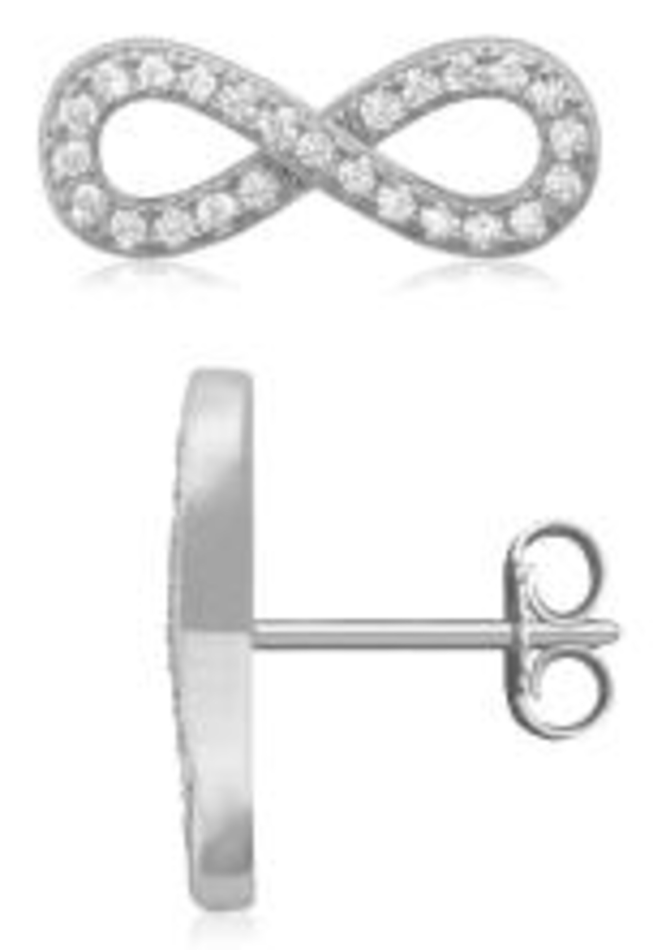 FIRETTI Ohrstecker in Silber: Vorderseite