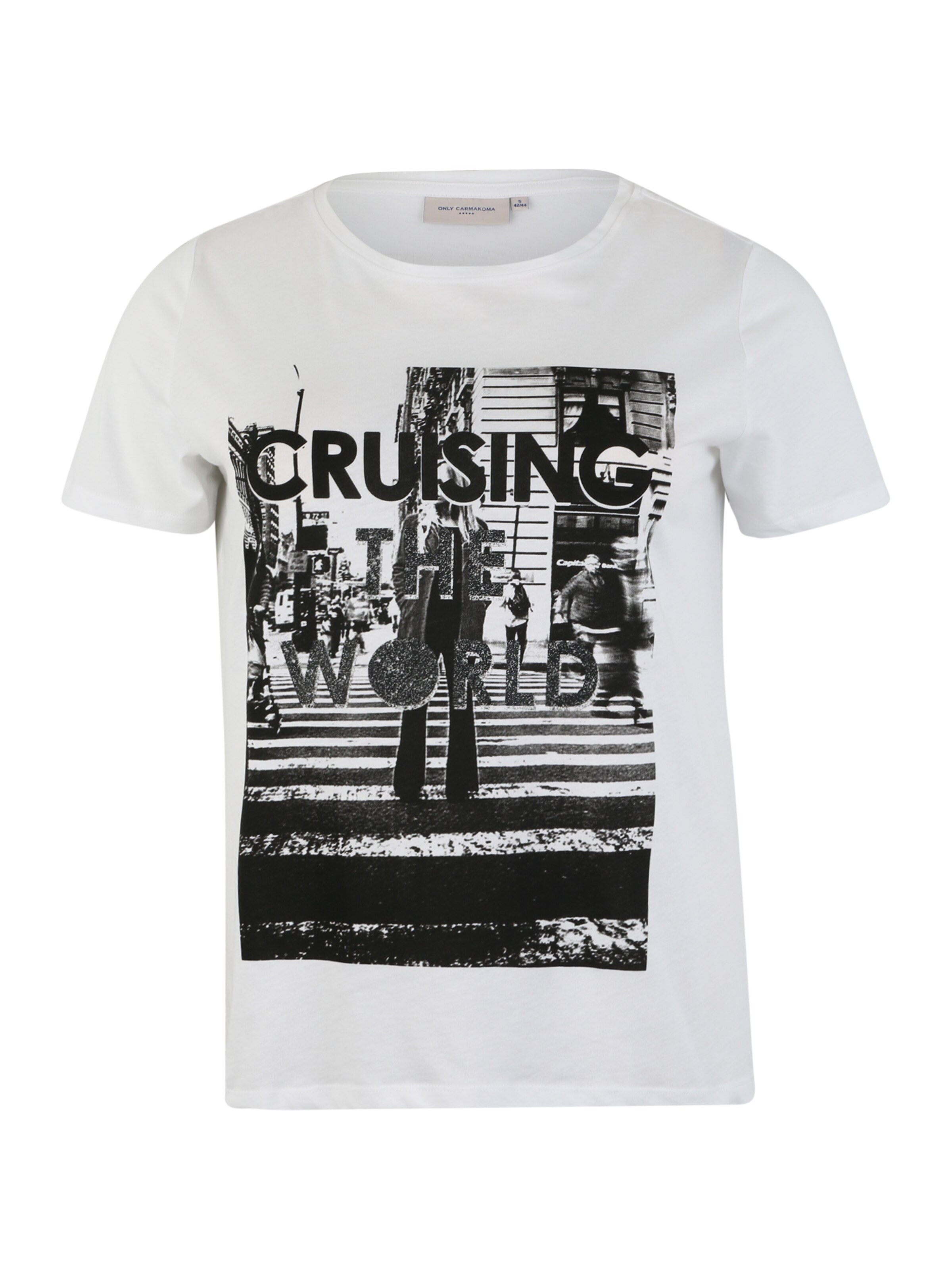 ONLY Carmakoma - Shirt 'CRUSING' in de kleur Zwart