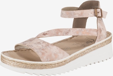 RIEKER Strap Sandals in Pink: front