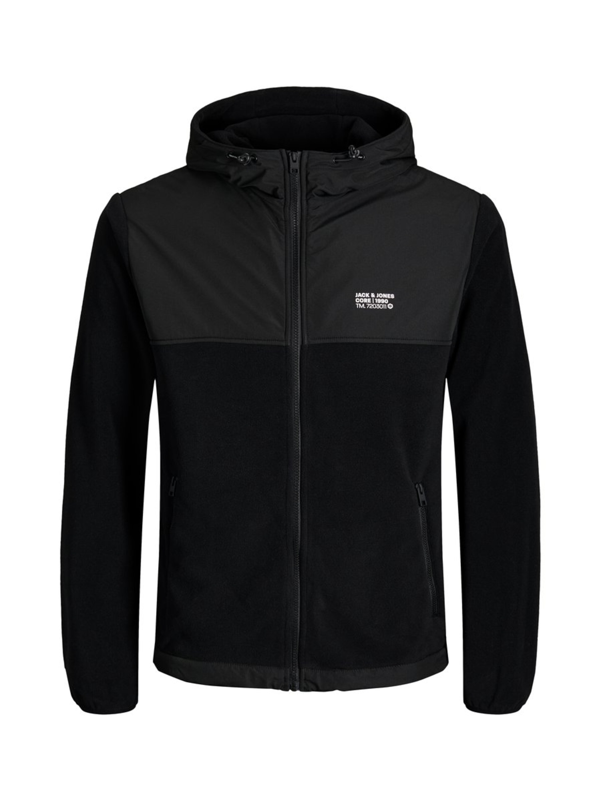 JACK & JONES - Fleece jas in de kleur Zwart