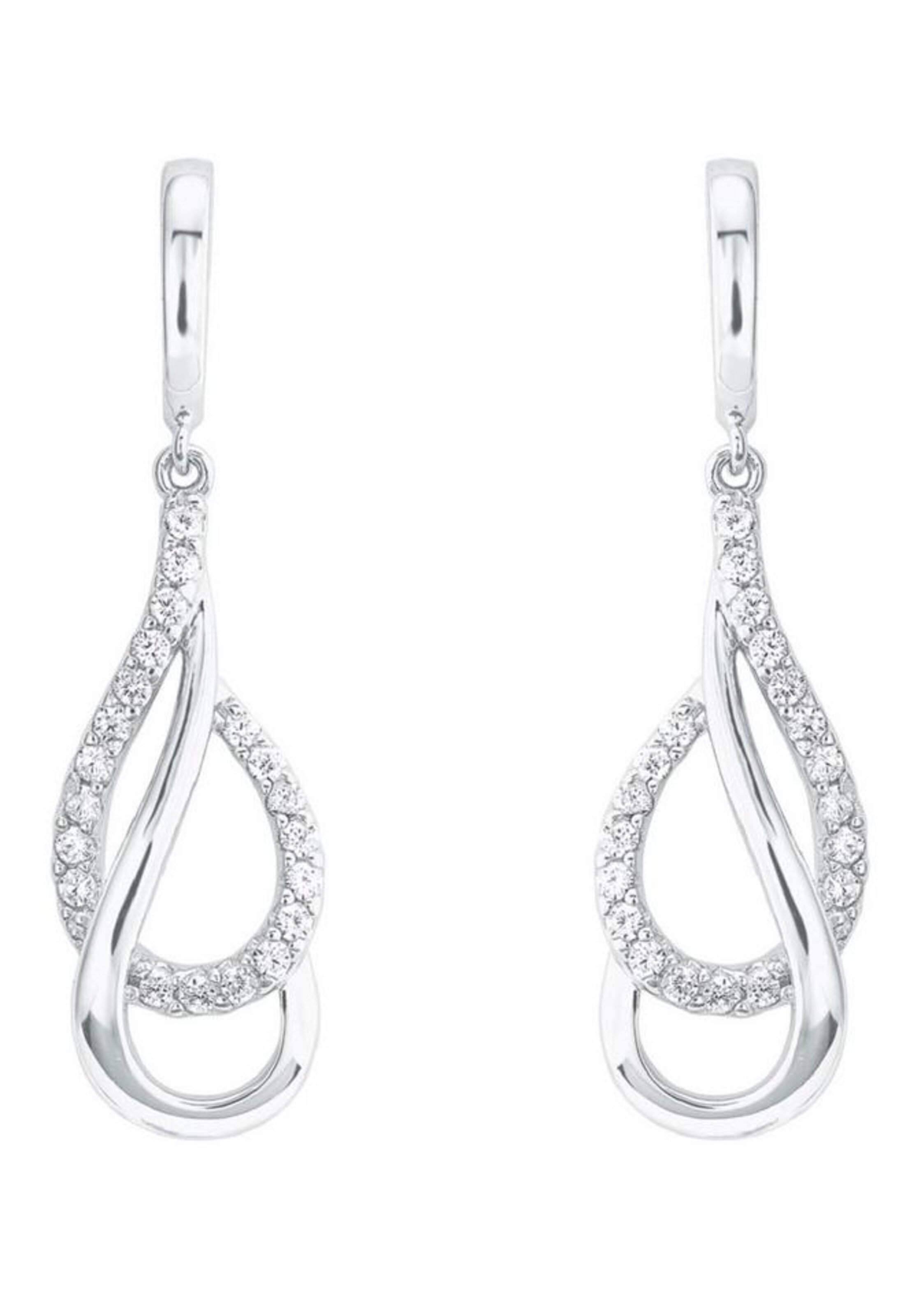 AMOR Earrings in Silver: front
