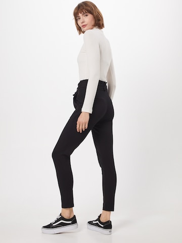 VERO MODA Slimfit Bandplooibroek 'Eva' in Zwart