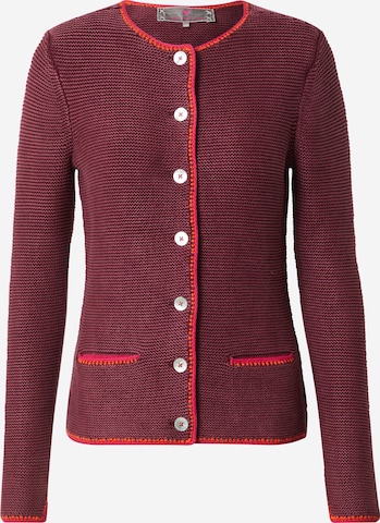 Cardigan 'LSZara' LIEBLINGSSTÜCK en rouge : devant