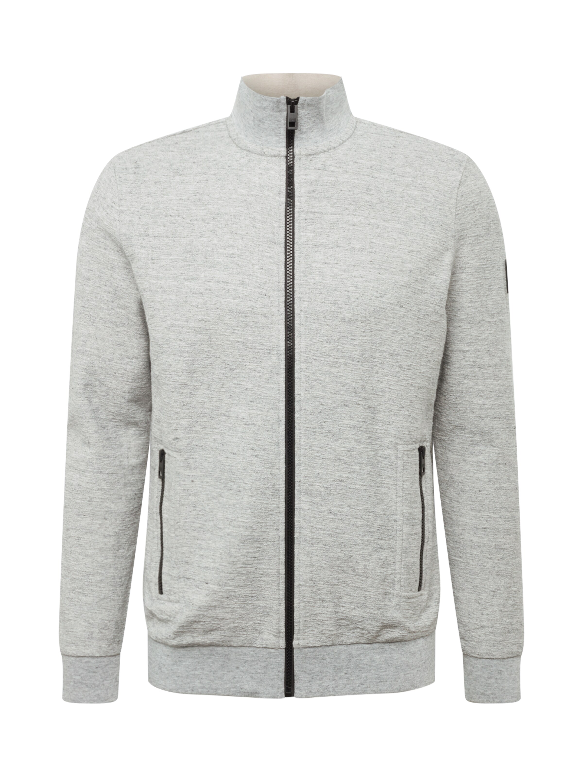 BOSS - Sweatvest in de kleur Grijs