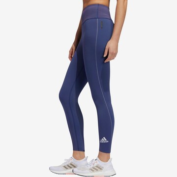 ADIDAS SPORTSWEAR Skinny Sporthose 'Heat Ready' in Blau