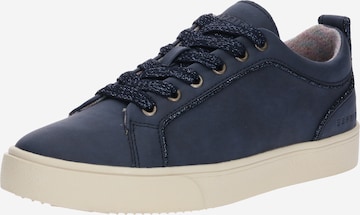 Baskets basses 'Cherry LU' ESPRIT en bleu : devant