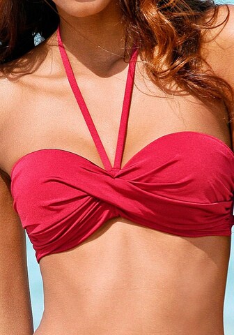 Bandeau Bikini LASCANA en rouge