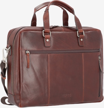 LEONHARD HEYDEN Document Bag 'Roma' in Brown