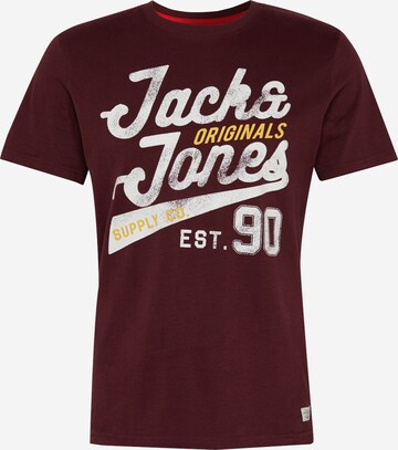 T-Shirt 'Jorfara' JACK & JONES en rouge : devant