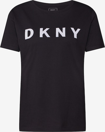 DKNY قميص 'FOUNDATION' بلون أسود: الأمام