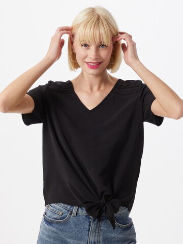 VILA Shirt 'RASHA' in Schwarz: Vorderseite