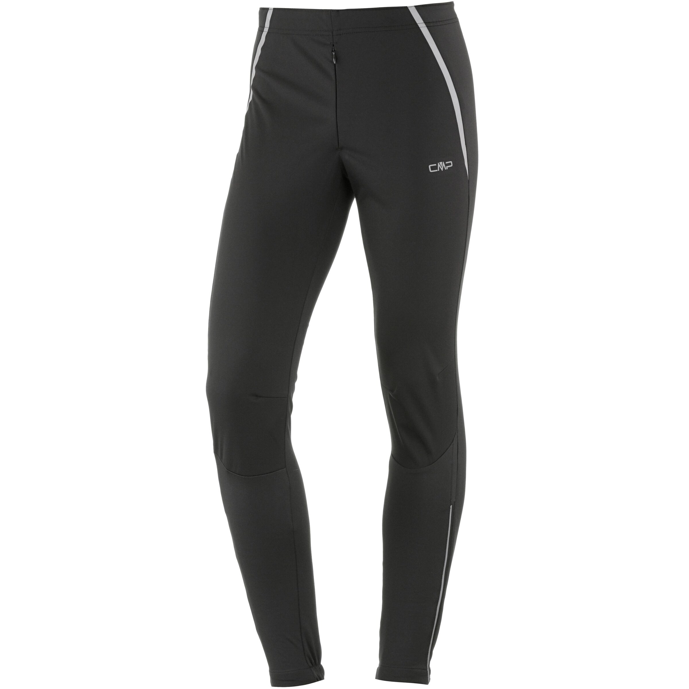 CMP Slimfit Softshellhose in Schwarz: Vorderseite