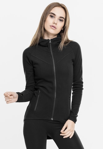 Urban Classics Sweat jacket in Black: front
