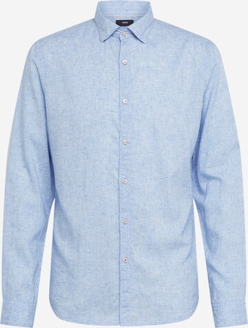 Coupe slim Chemise CINQUE en bleu : devant